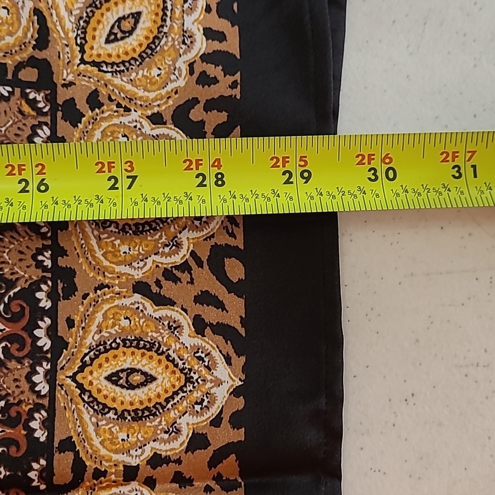 Ruby Rd Black & Gold Patterned Button-Up Blouse W… - image 8